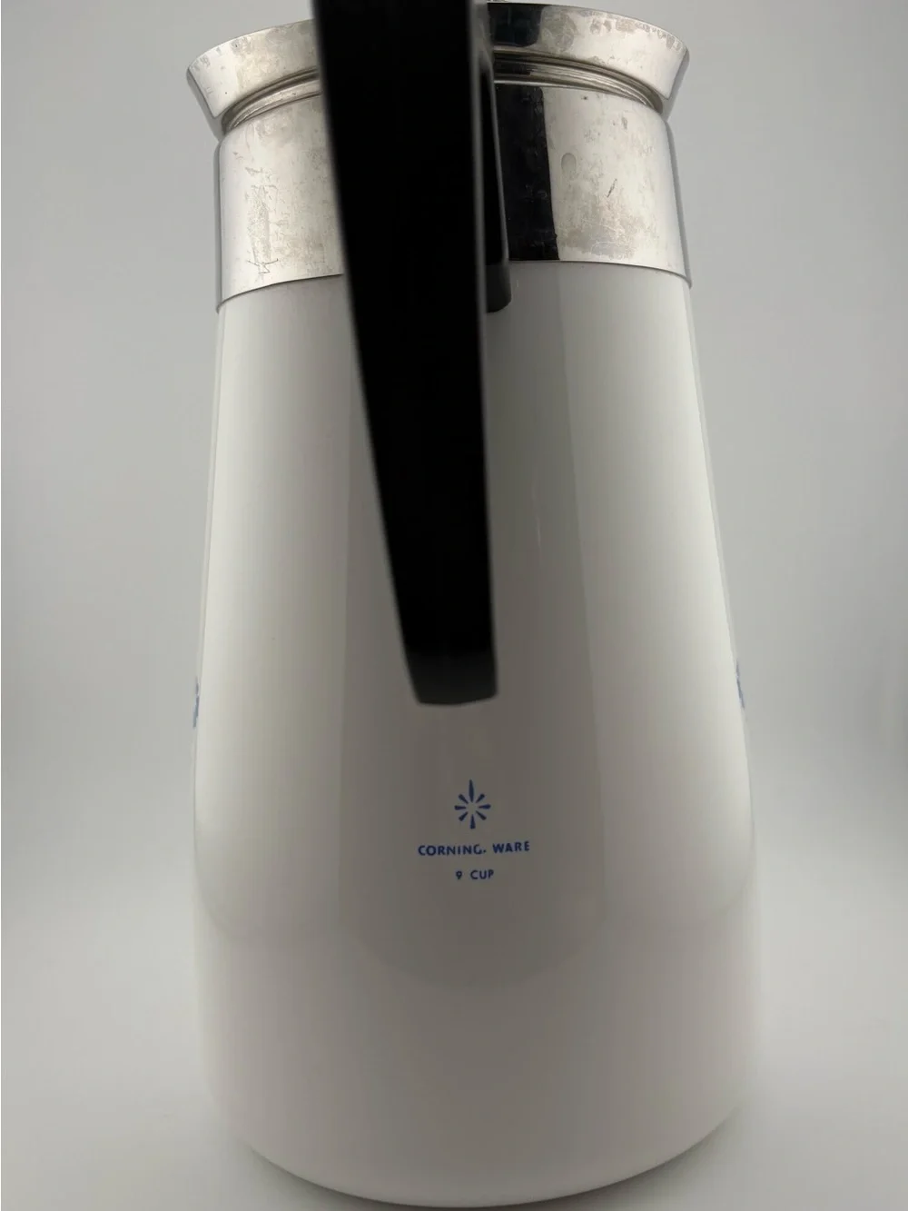 Corning Ware Blue Cornflower 9 Cup Percolator with insides and lid